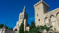 Avignon - Scenic view of Avignon Cathedral (Cathedral of Lady of Doms) in Avignon, France