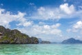 Scenic view of Bacuit Bay Royalty Free Stock Photo