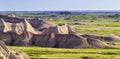 Scenic view on Badlands National Park, South Dakota Royalty Free Stock Photo