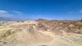 Death Valley - Scenic view of Badlands of Zabriskie Point, Furnace creek, Death Valley National Park, California, USA Royalty Free Stock Photo