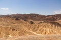 Death Valley - Scenic view of Badlands of Zabriskie Point, Furnace creek, Death Valley National Park, California, USA Royalty Free Stock Photo