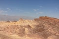 Death Valley - Scenic view of Badlands of Zabriskie Point, Furnace creek, Death Valley National Park, California, USA Royalty Free Stock Photo