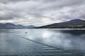 Scenic view of sea bay, Akureyri - Iceland