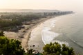 Beautiful sunshine coastline in goa Royalty Free Stock Photo
