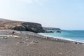 Scenic view of the beach in the town of Ajuy, Spain