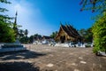 Scenic view of the beautiful architecture of Wat Xiengthong temple located in Luang Phrabang, Laos