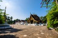 Scenic view of the beautiful architecture of Wat Xiengthong temple located in Luang Phrabang, Laos