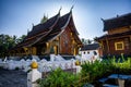 Scenic view of the beautiful architecture of Wat Xiengthong temple located in Luang Phrabang, Laos