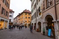 Scenic view of the beautiful historic buildings in the old town of Annecy, France Royalty Free Stock Photo