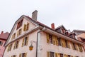 Scenic view of the beautiful historic buildings in the old town of Annecy, France Royalty Free Stock Photo