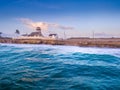 Scenic view of the beautiful Jensen beach in Florida on a summer day Royalty Free Stock Photo