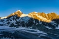 Scenic view of beautiful landscape of Swiss Alps. Royalty Free Stock Photo