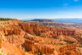 Scenic view of beautiful red rock hoodoos and the Amphitheater from Sunset Point, Bryce Canyon National Park, Utah, United States Royalty Free Stock Photo