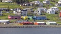 Beautiful Siglufjordur fishing town in Northern Iceland Royalty Free Stock Photo