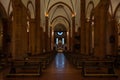 Scenic view of the beautifully decorated interior of Santa Maria del Carmine church in Pavia, Italy
