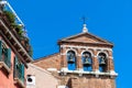 Venice - Scenic view of bell tower church St. Mary of the Lily in Venice, Veneto, Northern Italy Royalty Free Stock Photo