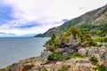 Scenic view of Beluga point sea shore in Alaska