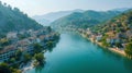 Scenic View of Berat, Historic City on River in Albania