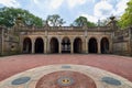 Scenic view of the Bethesda Terrace in Central Park, Manhattan, NYC Royalty Free Stock Photo