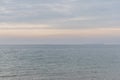 Scenic view Black sea from Odessa shore overcast day Royalty Free Stock Photo