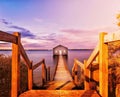 Scenic view of a blue boat house in Perth, Western Australia.