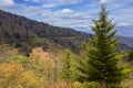 Scenic View of the Blue Ridge Parkway in North Carolina Royalty Free Stock Photo