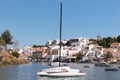 Scenic view of boats in Ferragudo, Algarve Royalty Free Stock Photo