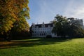 Scenic view of Boitzenburg Castle with a beautiful green garden in Brandenburg, Germany Royalty Free Stock Photo