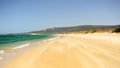 Bolonia beach with easterly wind, Andalusia, southern Spain Royalty Free Stock Photo