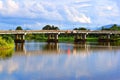 The Bridge At Batu Kawa Kuching, Sarawak On A Beautiful Day Royalty Free Stock Photo