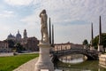 Padua - Scenic view on a bridge of Prato della Valle, square in the city of Padua, Veneto, Italy, Europe