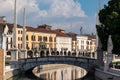 Padua - Scenic view on a bridge of Prato della Valle, square in the city of Padua, Veneto, Italy, Europe
