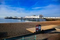 Scenic view of Brighton Palace Pier, one of the most popular tourist attraction in Brighton, United Kingdom Royalty Free Stock Photo