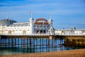 Scenic view of Brighton Palace Pier, one of the most popular tourist attraction in Brighton, United Kingdom Royalty Free Stock Photo