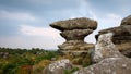 Scenic view of Brimham Rocks Royalty Free Stock Photo