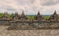 Scenic view of the Buddhist Borobudur temple in Indonesia Royalty Free Stock Photo