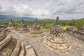 Scenic view of the Buddhist Borobudur temple in Indonesia Royalty Free Stock Photo