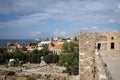 Scenic view of Byblos old town, Mediterranean coast, Lebanon Royalty Free Stock Photo