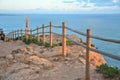 Scenic view of Cabo da Roca at sunset time