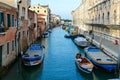 Scenic view of canal embankment near Piazza Santi Giovanni e Paolo, Venice, Italy
