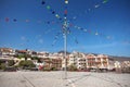 Scenic view of Candelaria cityscape, Famous touristic town in Tenerife, Canary islands, Spain.