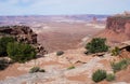 Scenic view from Candlestick Tower Overlook in Canyonlands National Park Royalty Free Stock Photo