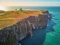 Scenic view of Cape Frehel, one of the most popular tourist destinations in Brittany, France Royalty Free Stock Photo