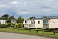 Scenic view of caravan trailer park