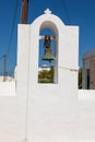 Scenic view of Cathedral of Naoussa town, Naoussa, Paros Island, Greece Royalty Free Stock Photo