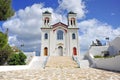 Scenic view of Cathedral of Naoussa town on Paros Royalty Free Stock Photo