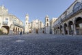 Scenic view of the Cathedral Square in Old Havana, Cuba under a clear s Royalty Free Stock Photo