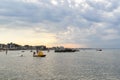 Scenic view of Cattolica seaside at sunset, Rimini, Italy