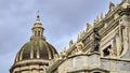 Catania - View on the Cathedral of Sant Agata, Piazza Duomo, Catania, Sicily, Italy. Overcast Royalty Free Stock Photo