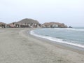 Scenic view of Cerro Azul beach located at south of Lima